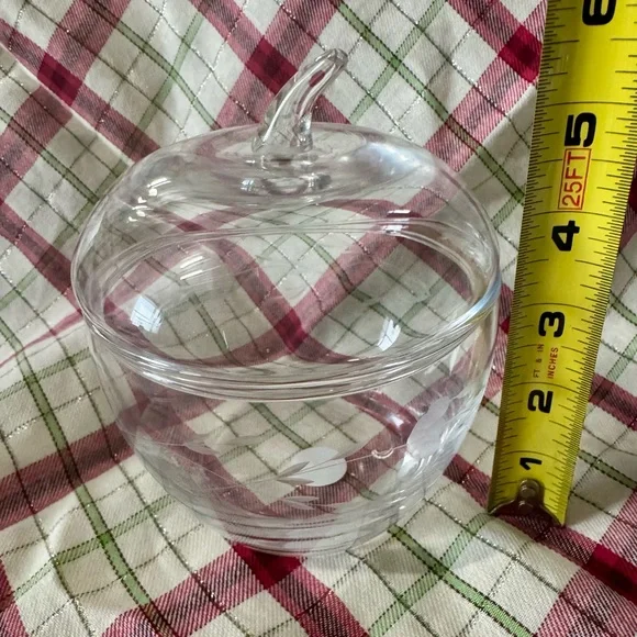 Princess House Heritage Crystal Apple Shaped Dish - Picture 6 of 10